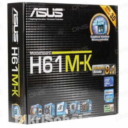 Asus H61M-K DDR3 3rd Gen.LGA1155 Socket Mainboard (VGA)